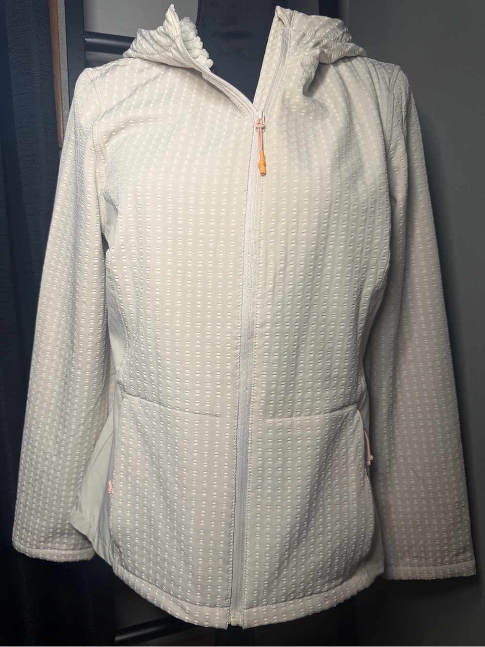 Women's Spyder Hooded Zip-Front Jacket - cream Med